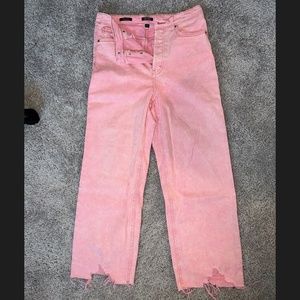Wild Fable Pink Acid Wash Jeans
